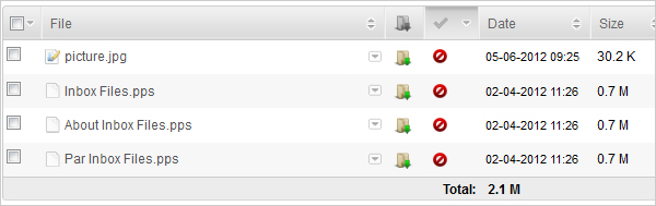 Extended version of Inbox Files and the summary of other improvements
