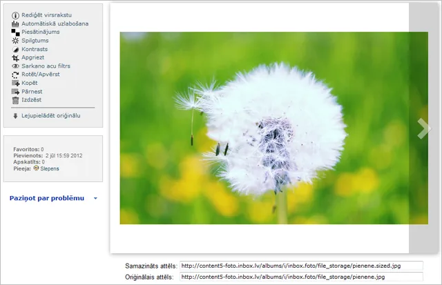 Ērtāka fotogrāfiju apskatīšana, oriģinālu lejupielāde un citas Inbox Foto izmaiņas