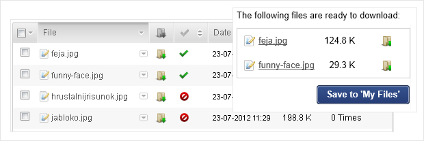 Share the entire folder at Inbox Files