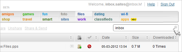 New feature in Inbox Mail & Files: attaching files to emails as links