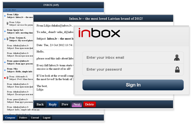 Inbox.lv mail is available on LG SMART TV!