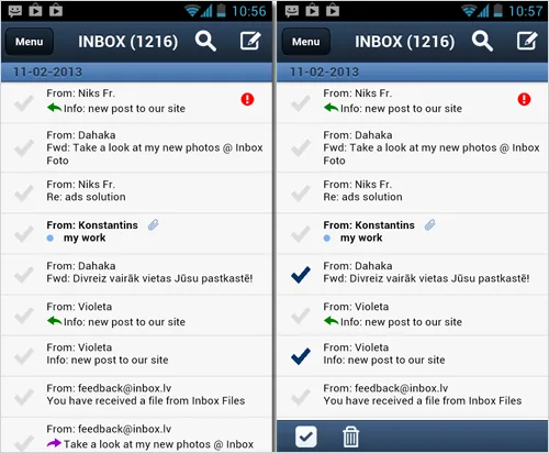 New version of Inbox Mail mobile application: changes’ review