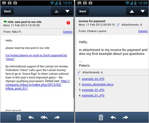 New version of Inbox Mail mobile application: changes’ review
