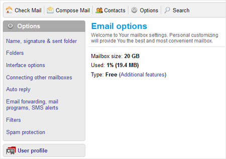 Inbox Mail: a new design for the letters’ editing pages, mail settings and attached documents