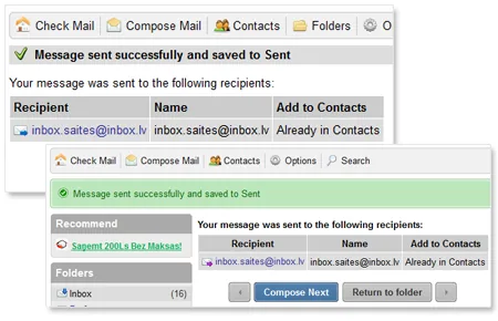 Inbox Mail: a new design for the letters’ editing pages, mail settings and attached documents