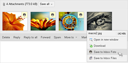 Saving mail attachments to Inbox Files