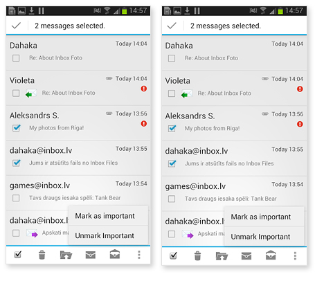 mobileEN Inbox Mobile: native application is available for Android 4.0 and up
