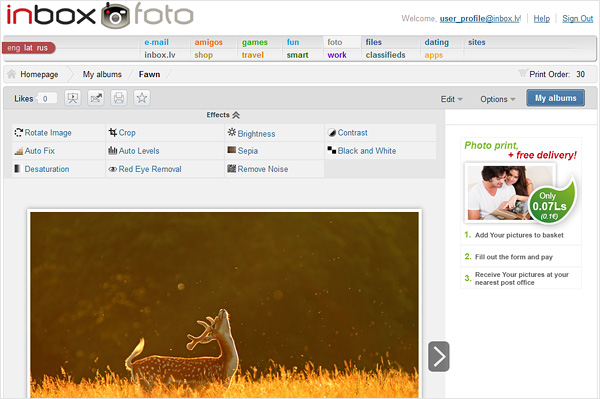 Inbox Foto: alternative methods for photo upload – archives, FTP and e-mail
