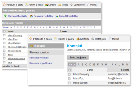Inbox Mail: jauni dizaina elementi un uzlabota funkcionalitāte