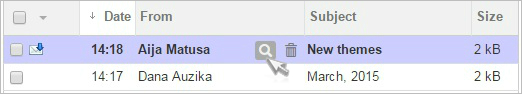 Inbox Mail – one-click search