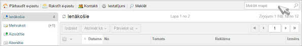 Inbox Mail – meklēšana ar vienu klikšķi