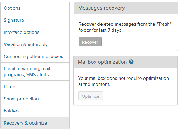 Additional features of the Inbox.lv email. Security and Mobility!