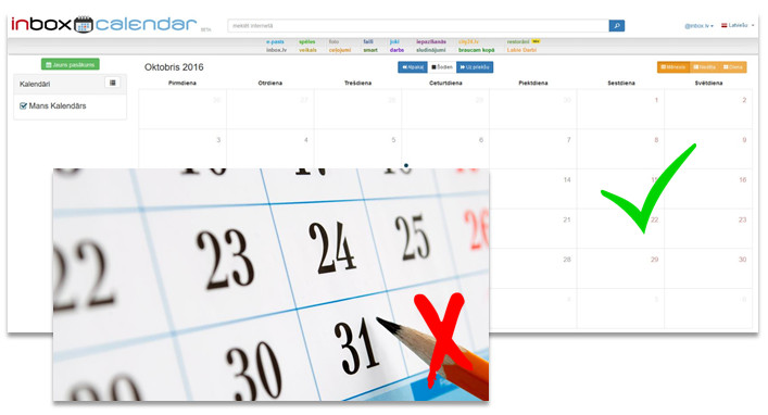 Inbox Calendar Jūsu tālrunī!