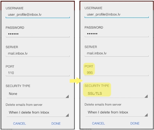 Choose security in your work with mail via POP3!