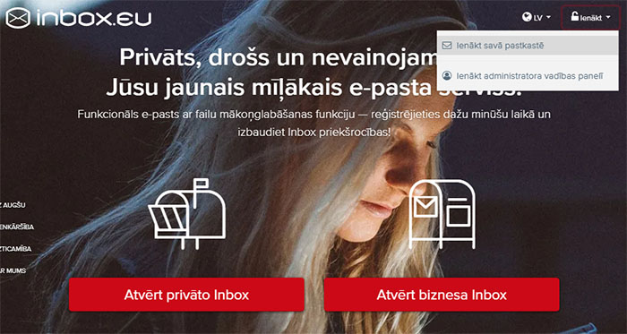 Inbox Mail+ abonements tikai €1 mēnesī