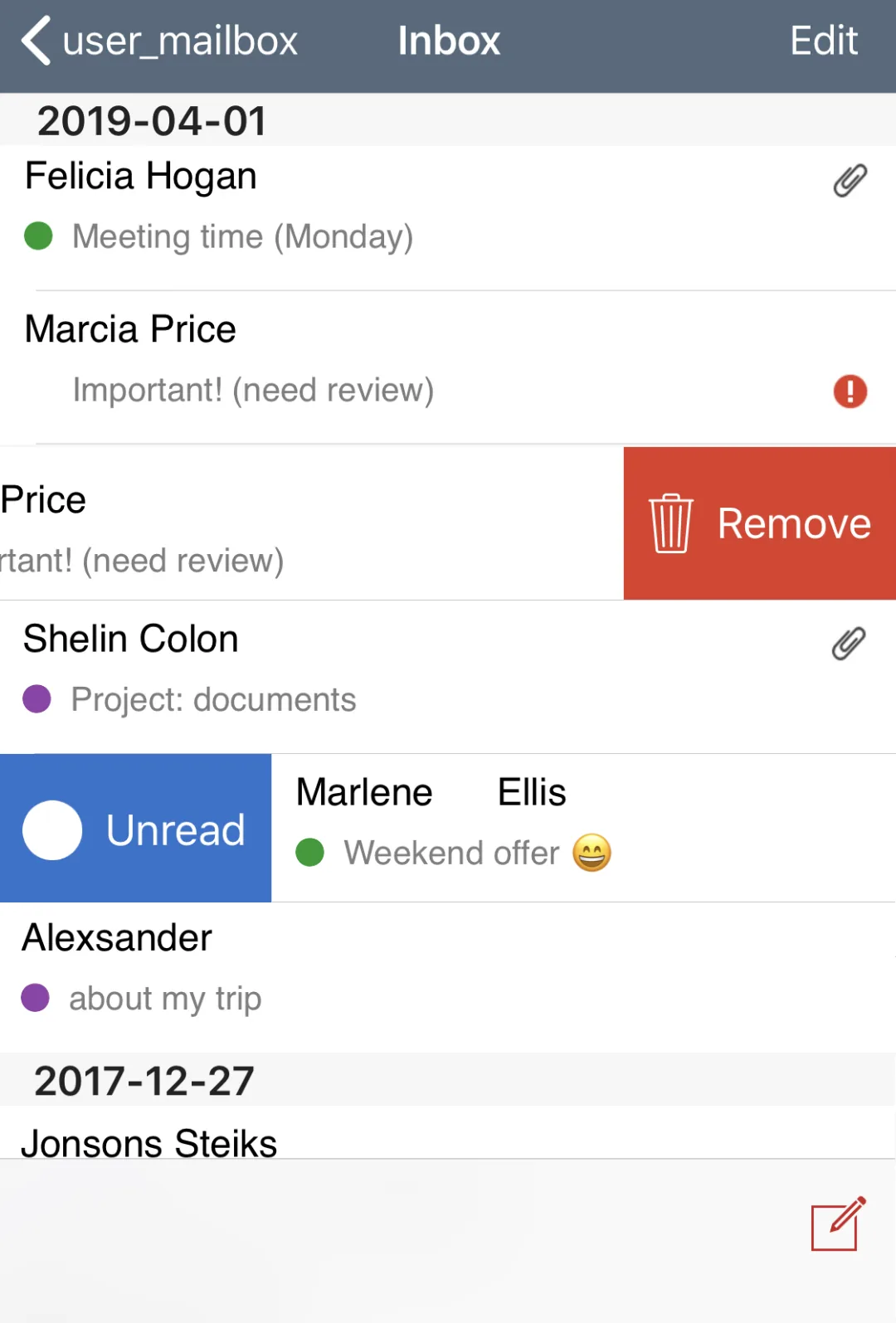 Sending documents, new swipe realization and other improvements in the updated spring version of the mobile app for iOS phones!