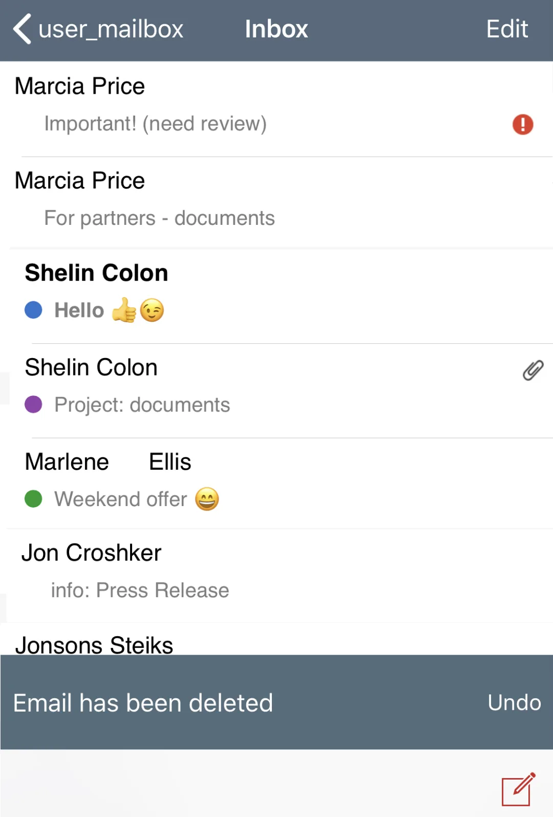 Sending documents, new swipe realization and other improvements in the updated spring version of the mobile app for iOS phones!