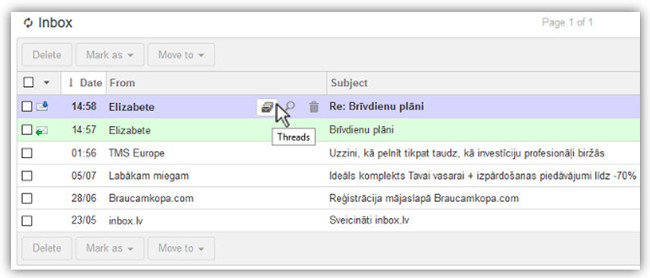 Inbox Mail: Review all conversation at once!